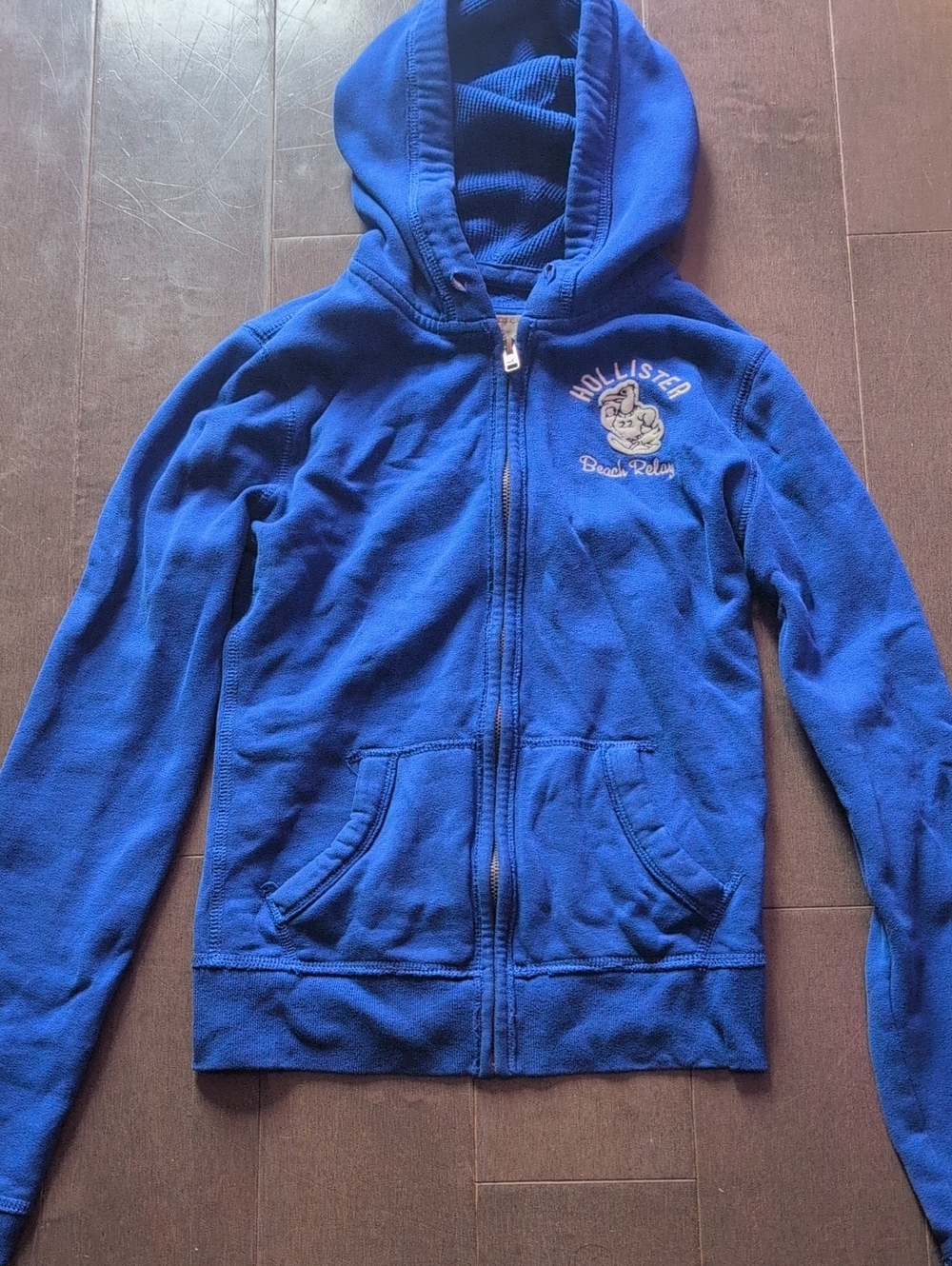 Hollister Ladies/ Kids Blue Full-Zip Hoodie